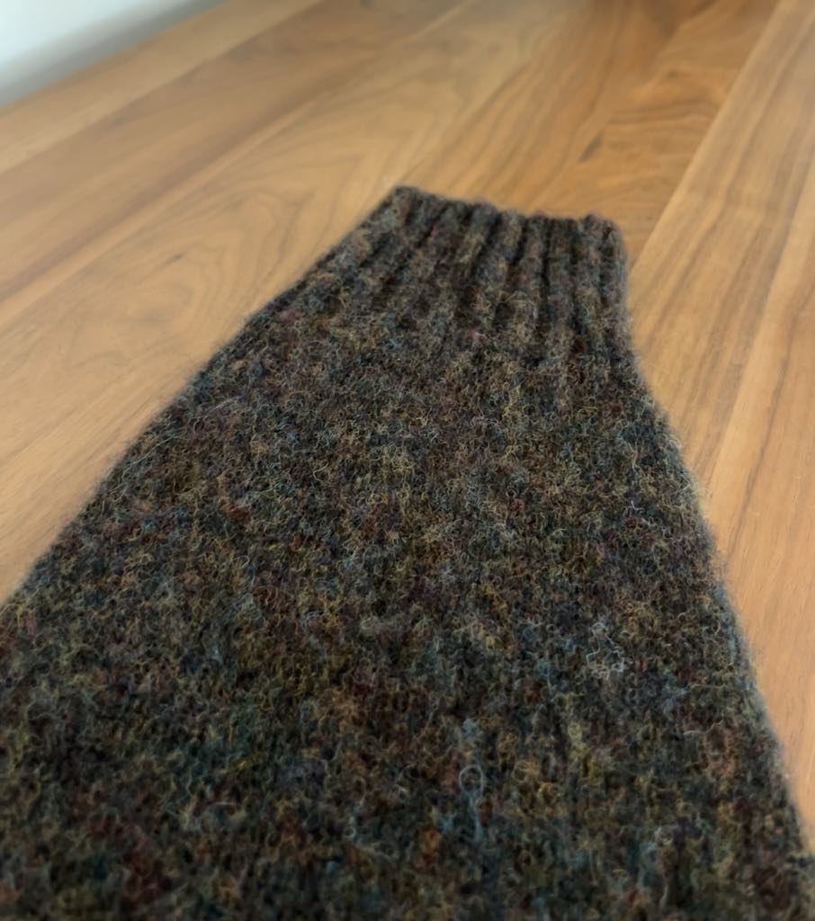 Harley of Scotland - Boxy Crewneck - Brushed Supersoft Shetland - Carob