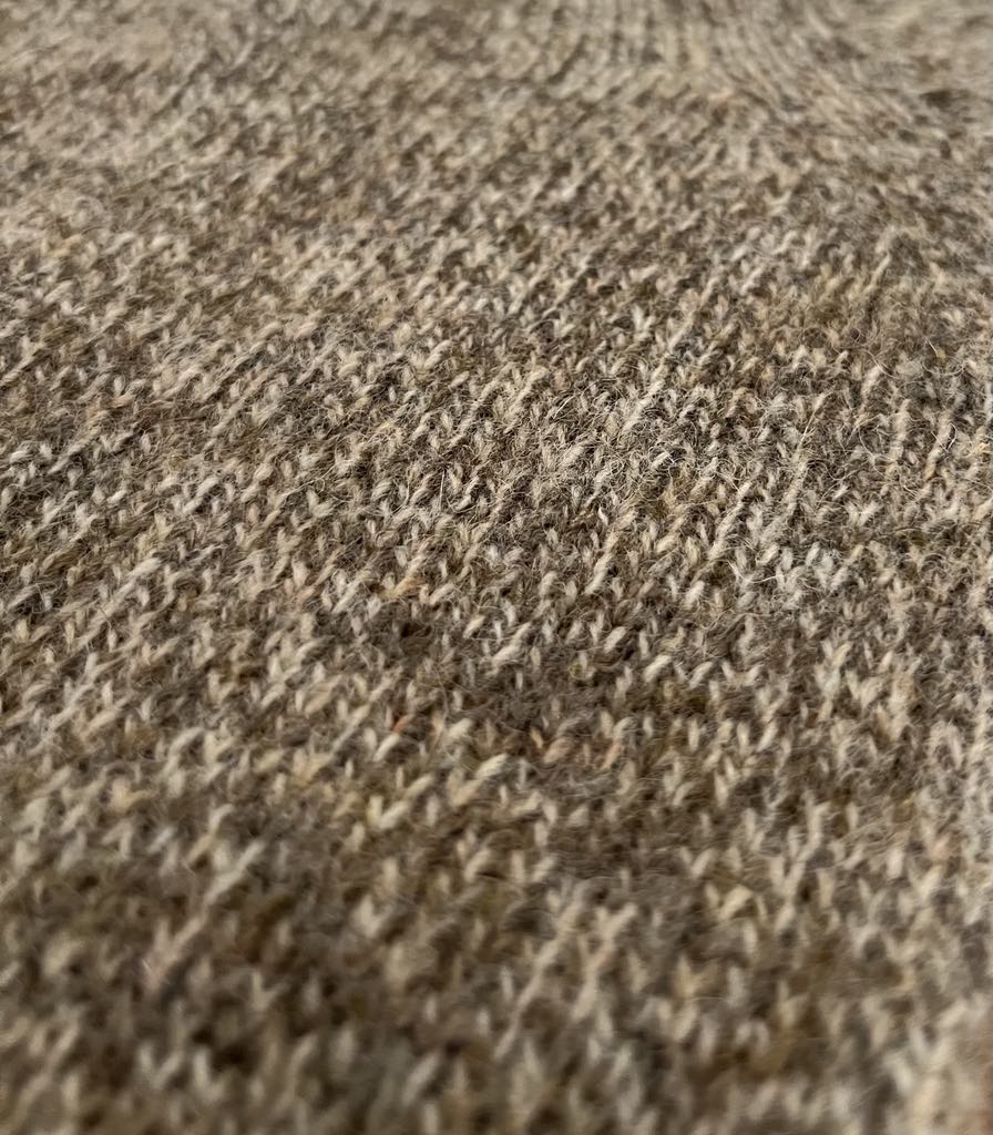 Harley of Scotland - Boxy Crewneck - Brushed Supersoft Shetland - Pebble