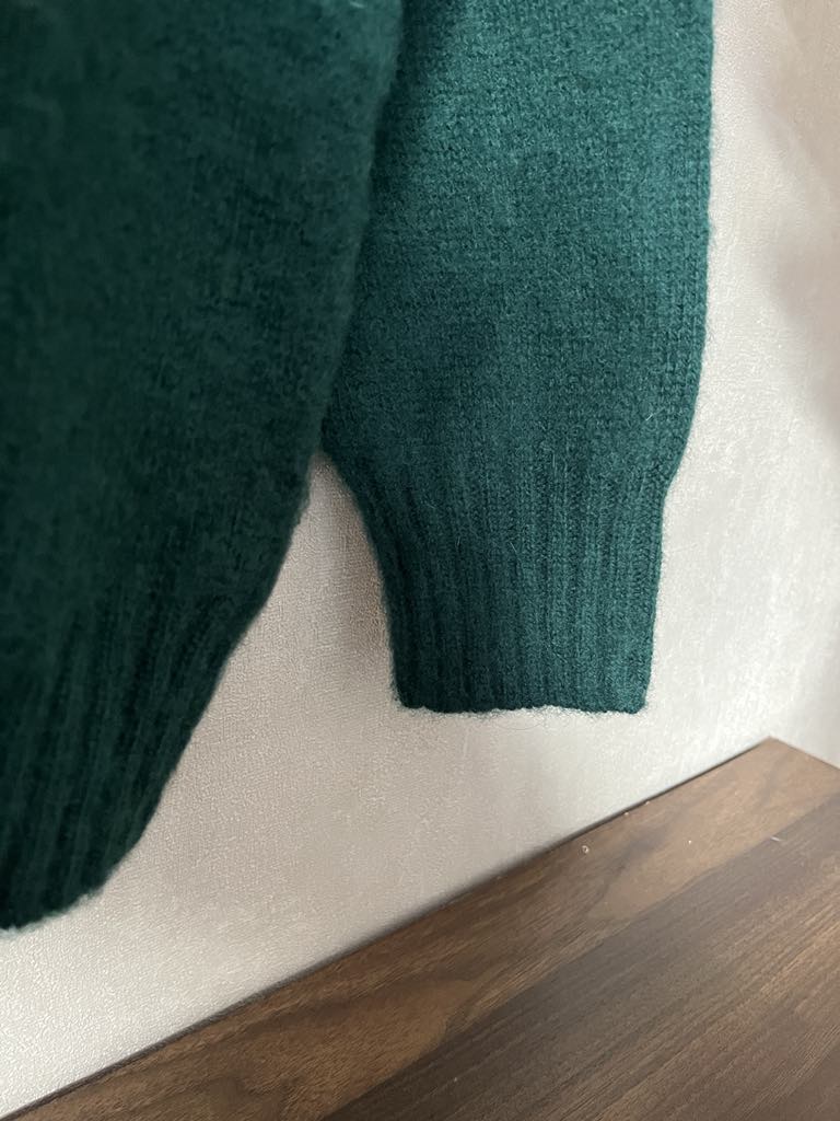 Harley of Scotland - Boxy Crewneck - Brushed Supersoft Shetland - Tartan