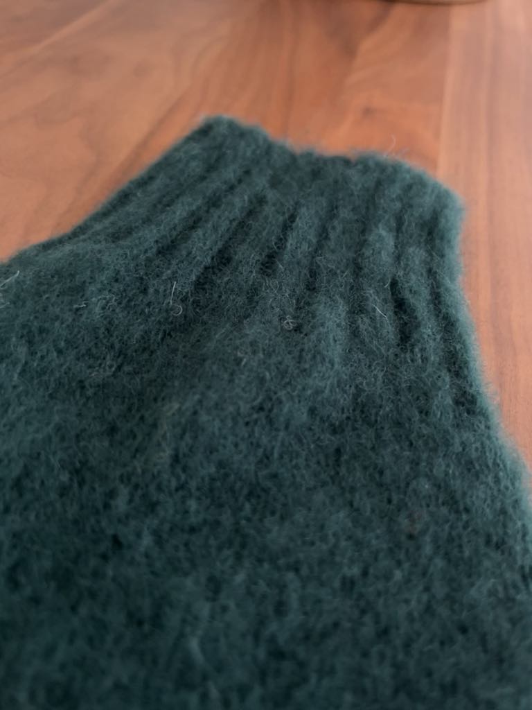 Harley of Scotland brushed Shetland wool sweater in Tartan